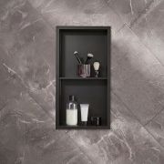 Hornacina de Ducha para Nicho de Pared - 340mm x 640mm - Estante de Ducha Rectangular para Accesorios - Disponible en Distintos Acabados