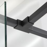 Brazo de Soporte para Ducha Moderno Cuadrado en Forma de T - Negro - Nox