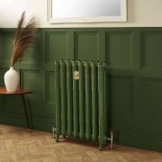 Radiador de Hierro Fundido de 2 Columnas - Altura de 950mm - Color Verde Duck Green de Farrow & Ball - Charlotte