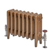 Radiador de Hierro Fundido - de 4 Columnas - Altura de 460mm - Oro Quemado  - Disponible en Distintas Medidas - Mercury