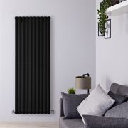 Radiador de Diseño Vertical Negro - 1600mm x 590mm (Panel Único) - Revive