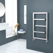 Radiador Toallero de Diseño Pulido Efecto Espejo - 880mm x 500mm - Eclipse