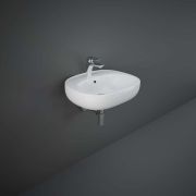 Lavabo Suspendido Moderno Blanco Lúcido - 560mm x 440mm (1 Agujero para la Grifería) - RAK Ilusion x Hudson Reed