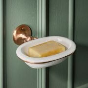 Hudson Reed Elizabeth - Jabonera de Pared Tradicional para Lavabo en Cerámica - Disponible en Distintos Acabados