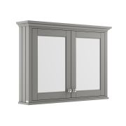 Armario con Espejo - Gris (Storm Grey) - 1050mm x 750mm- Old London