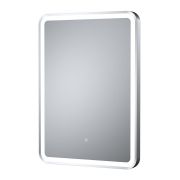 Espejo Iluminado LED con Marco con Acabado Plateado 21W - 500mm x 700mm - Hudson Reed