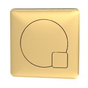 Botón de Vaciado Cuadrado de Doble Descarga - Latón Cepillado - Hudson Reed