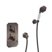 Mezclador de Ducha Termostático con Telefonillo de Ducha Art Deco (1 Salida) - Selección de Acabados  - Earlham