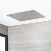 Alcachofa de Ducha Empotrable de 400mm - Níquel Cepillado - Aldwick