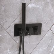 Mezclador de Ducha Termostático Moderno Dual con Desviador Completo con Telefonillo - Disponible en Distintos Acabados - Otto