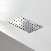 Tapa Rejilla de Acero Inoxidable para Desagüe de Platos de Ducha Rectangulares Ducha