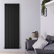 Radiador de Diseño Vertical (Panel Único) - 1780mm x 590mm - Negro - Revive