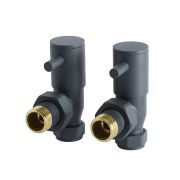 Par de Llaves Angulares Modernas para Radiador y Radiador Toallero para Tubos de Cobre de 15mm -  Disponibles en Distintos Acabados
