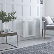 Radiador Eléctrico Tradicional Horizontal con Columnas Triples Blanco - 300mm x 1190mm - con Selección de Termostatos Wi-Fi  - Regent