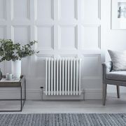 Radiador Horizontal Blanco Tradicional con Columnas Cuádruples - 600mm x 605mm - Regent