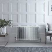 Radiador Horizontal Blanco Tradicional con Columnas Cuádruples - 600mm x 1010mm - Regent