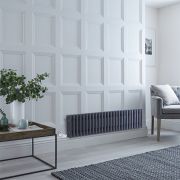 Radiador Eléctrico Tradicional Antracita de 3 Columnas - 300 mm x 1190 mm (Horizontal) - con Opción de Termostato Wi-Fi - Regent