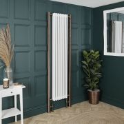 Radiador Vertical Tradicional con Columnas Triples Blanco - Disponible en Distintas Medidas y con Tubos de Extensión  de Distintos Colores - Regent