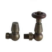 Par de Llaves Tradicionales Termostáticas de Esquina para Radiador y Radiador Toallero Para Tubos de Cobre de 15mm - Disponibles en Distintas Medidas - Regent
