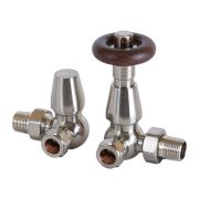 Par de Llaves Tradicionales Termostáticas de Esquina para Radiador y Radiador Toallero Para Tubos de Cobre de 15mm - Disponibles en Distintas Medidas - Regent