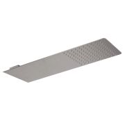 Alcachofa de Ducha se 2 Salidas con Caída Efecto Lluvia y Cascada Color Níquel Cepillado