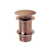 Válvula de Desagüe para Lavabo Click-Clack sin Rebosadero - Color Latón con Acabado de Color Cobre Cepillado (no Acanalado) - Hudson Reed