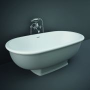 Bañera Exenta Tradicional con Doble Respaldo Gris - 1560mm x 810mm - RAK Washington x Hudson Reed