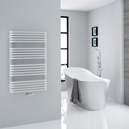Radiador de diseño plano para pared blanco estufa de panel para baño  452x1804mm