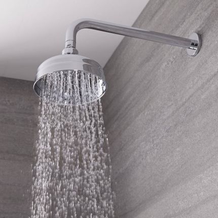 Rociador de ducha empotrable de techo - Carmenta Wellness - rectangular /  lluvia / cascada