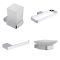 Conjunto de Accesorios Modernos Para Cuarto de Baño - Kubix