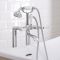 Conjunto de Baño con Grifo Mezclador de Bañera y Ducha de Mano Estilo Retro