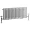 Radiador de Diseño Horizontal Doble Tradicional - Blanco - 300mm x 785mm x 68mm - Regent