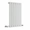 Radiador de Diseño Horizontal con Paneles Planos (Panel Único) 635mm x 420mm - Blanco - Delta