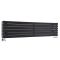 Radiador de Diseño Horizontal (Panel Doble) - 354mm x 1600 mm - Negro Mate - Sloane
