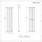 Radiador de Diseño Vertical (Panel Único) 1400mm x 354mm - Antracita - Revive