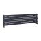 Radiador de Diseño Horizontal Antracita - 354mm x 1400mm - Revive