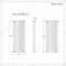 Radiador de Diseño Vertical (Panel Doble) 1400mm x 590mm - Antracita - Revive