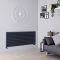 Radiador de Diseño Horizontal Antracita - 590mm x 1400mm (Panel Doble) - Revive