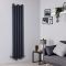 Radiador de Diseño Vertical (Panel Único) - 1800mm x 390 mm - Antracita - Laeto
