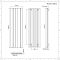 Radiador de Diseño Vertical (Panel Único) - 1600mm x 470 mm - Antracita - Aurora