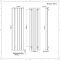 Radiador de Diseño Vertical (Panel Único) - 1800mm x 470 mm - Antracita - Aurora