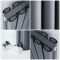 Hudson Reed Revive - Radiador de Diseño en Aluminio Vertical (Panel Doble) 1800mm x 230mm - Antracita