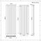 Hudson Reed Revive - Radiador de Diseño en Aluminio Vertical (Panel Doble) 1800mm x 230mm - Antracita