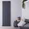 Hudson Reed Revive - Radiador de Diseño en Aluminio Vertical (Panel Doble) 1800mm x 230mm - Antracita