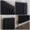 Radiador Tradicional Vertical en Aluminio Antracita con Columnas  - 1800mm x 360mm (Columnas Dobles) - Esme