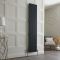 Radiador Tradicional Vertical en Aluminio Antracita con Columnas  - 1800mm x 360mm (Columnas Dobles) - Esme