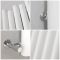 Radiador de Diseño Vertical (Panel Único) - 1800mm x 390 mm - Blanco - Laeto