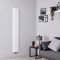 Radiador de Diseño Vertical (Panel Único) - 1600mm x 280 mm - Blanco - Aurora