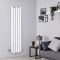 Radiador de Diseño Vertical (Panel Único) - 1600mm x 390 mm - Blanco - Laeto