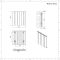 Radiador de Diseño Horizontal - 600mm x 565 mm - Blanco - Aurora